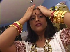 Sexy Indian Cougar With A Hairy Pussy Enjoying A Hardcore Gangbang